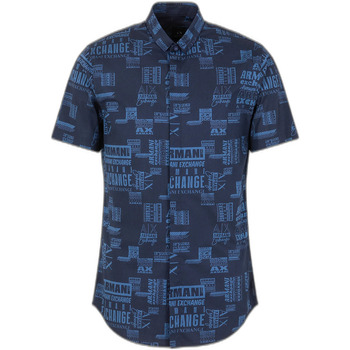 Vêtements Homme Chemises manches courtes EAX 3DZC04 ZNEAZ Bleu