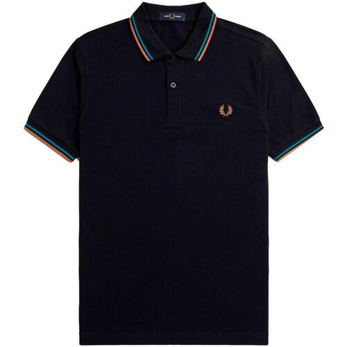 Vêtements Homme Polos manches longues Fred Perry  Bleu