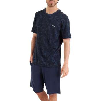 Vêtements Homme Pyjamas / Chemises de nuit Athena 163933VTPE24 Marine