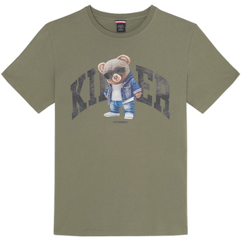 Vêtements Homme T-shirts & Polos Le Temps des Cerises T-shirt coton col rond Kaki