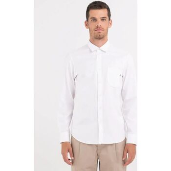Vêtements Homme Chemises manches longues Replay M4106.84922G-001 Blanc
