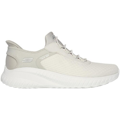 Chaussures Femme Baskets mode Skechers BASKETS  SLIP-INS BOBS SQUADS IN COLOR BLANC Blanc