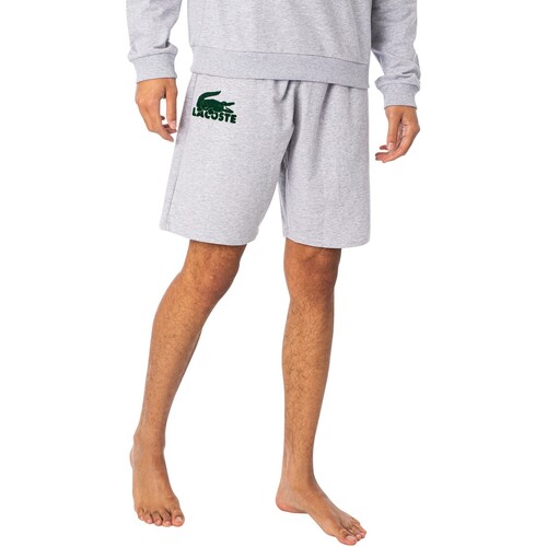 Vêtements Homme Pyjamas / Chemises de nuit Lacoste Short à logo Lounge Gris