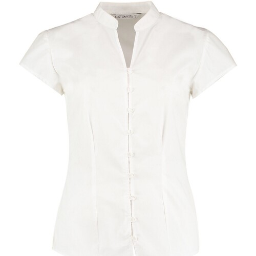 Vêtements Femme Chemises / Chemisiers Kustom Kit K727 Blanc
