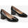 Chaussures Femme Escarpins Vera Collection Escarpins à bout rond et talon Large, Noir Verni Noir