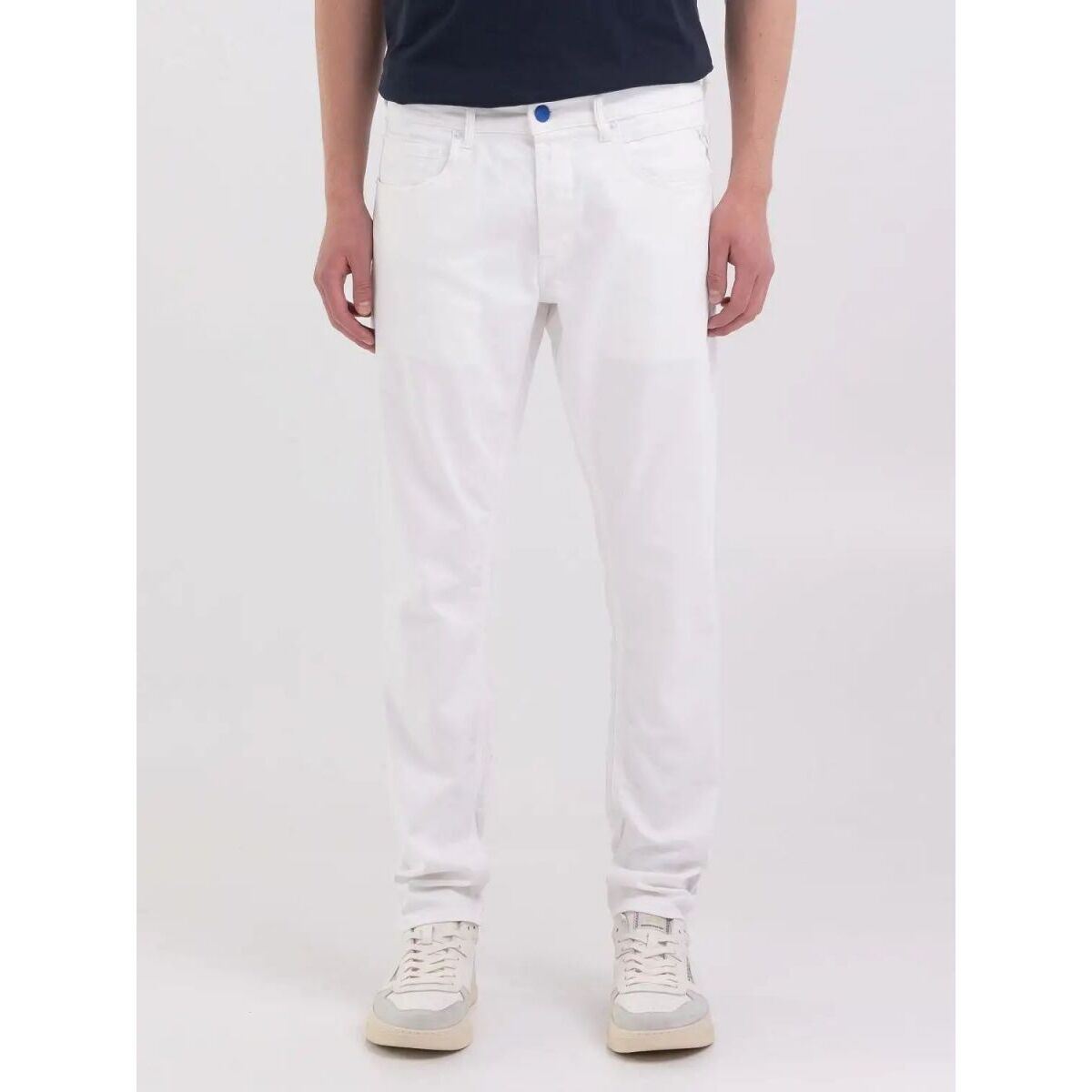 Vêtements Homme Pantalons Replay M1008.000.8488761 WILLBI-WHITE Blanc