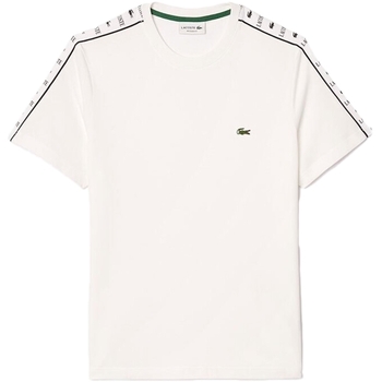 Vêtements Homme T-shirts manches courtes Lacoste Crocodile Blanc