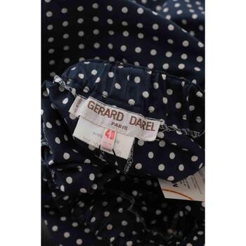 Gerard Darel Pantalon Carot en coton Bleu