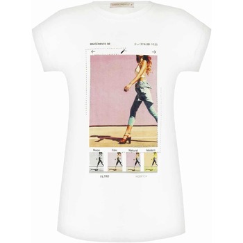 Vêtements Femme T-shirts manches courtes Rinascimento T-Shirt   Rétro CFC0108791003 Blanc