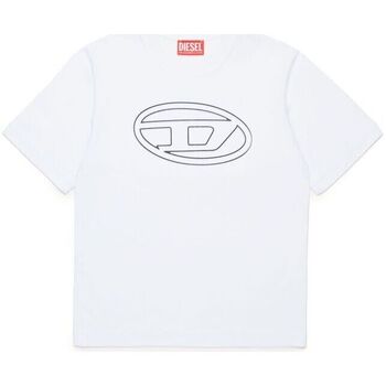 Vêtements Enfant T-shirts short-sleeved & Polos Diesel J01788-0BEAF TJUSTBIGOVAL OVER-K100 Blanc