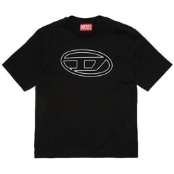 Vêtements Enfant T-shirts & Polos Diesel J01788-0BEAF TJUSTBIGOVAL OVER-K900 Noir