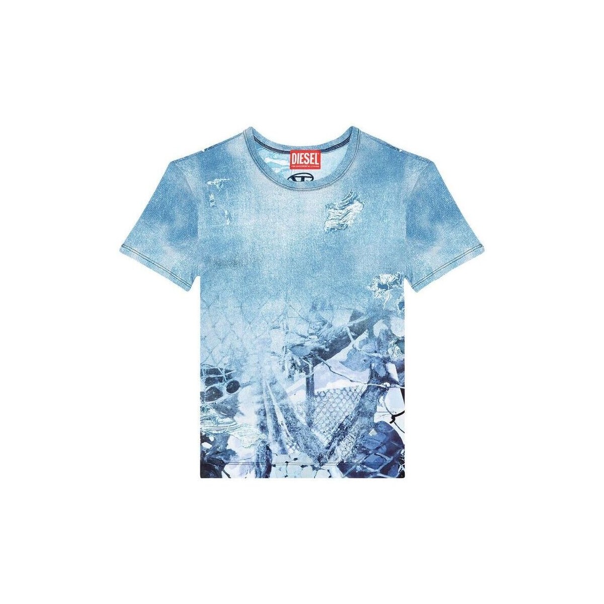 Vêtements Femme Débardeurs / T-shirts sans manche Diesel A12974 0QIAD T-UNCSKI-01 Bleu