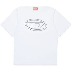 Vêtements Enfant T-shirts & Polos Diesel J01788-0BEAF TJUSTBIGOVAL OVER-K100 Blanc