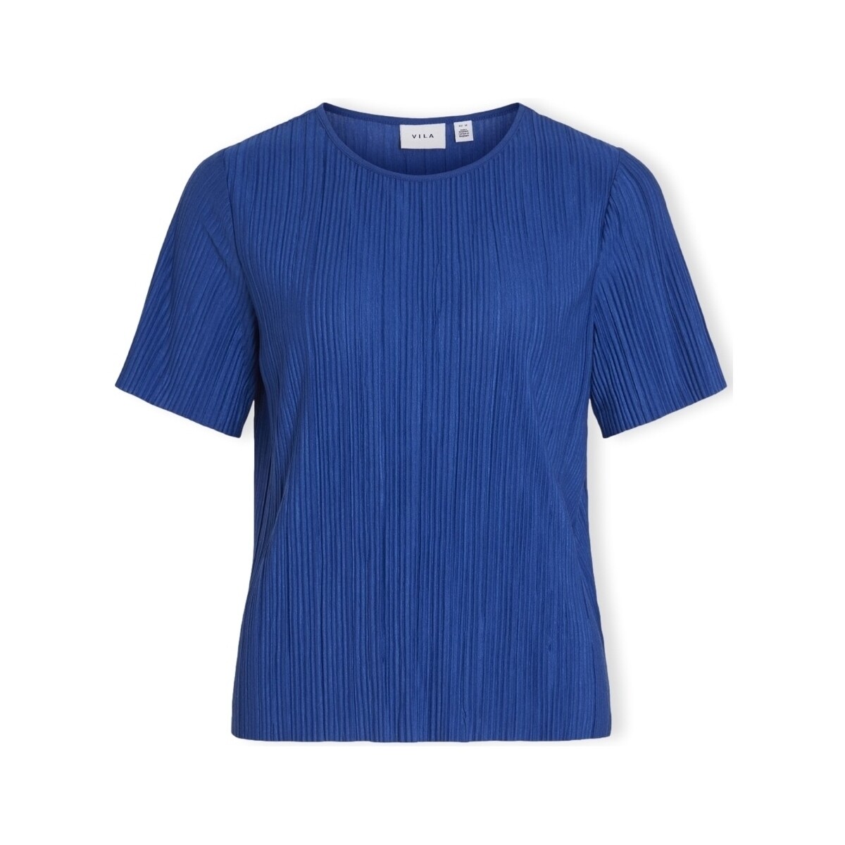 Vêtements Femme Tops / Blouses Vila Noos Top Plisa S/S - True blue Bleu
