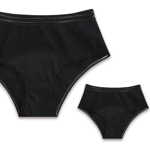 Sous-vêtements Femme Culottes & slips Freedom Lot de 2 culottes menstruelles taille haute Noir