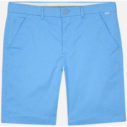 Vêtements Homme Shorts selvedge / Bermudas Oxbow Short chino uni stretch ONAGH Bleu