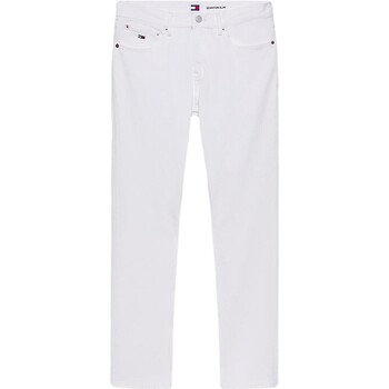 Vêtements Homme Jeans Tommy Camiseta Jeans VAQUEROS SCANTON DE CORTE AJUSTADO   DM0DM18746 Blanc
