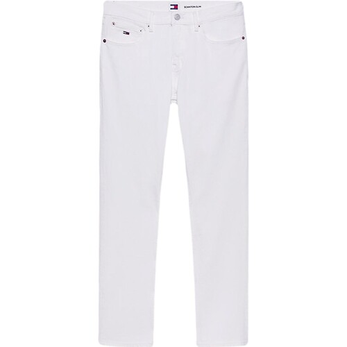 Vêtements Homme Jeans Tommy Jeans VAQUEROS SCANTON DE CORTE AJUSTADO   DM0DM18746 Blanc