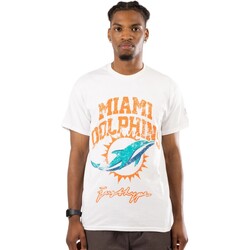 Vêtements T-shirts manches longues Hype Miami Dolphins Blanc