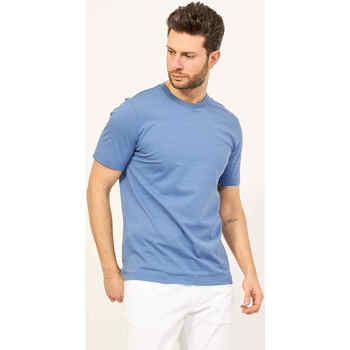 Vêtements Homme T-shirts & Polos BOSS T-shirt homme  en jersey de coton avec logo imprimé Bleu