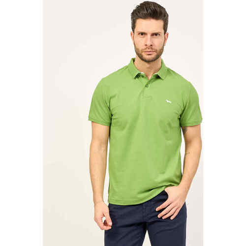Vêtements Homme Tops / Blouses Harmont & Blaine Polo homme  à col côtelé Vert