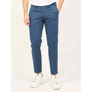 Vêtements Homme Pantalons Sette/Mezzo Pantalon slim homme Settemezzo avec 4 poches Bleu