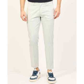 Vêtements Homme Pantalons Sette/Mezzo Pantalon slim homme Settemezzo avec 4 poches Blanc