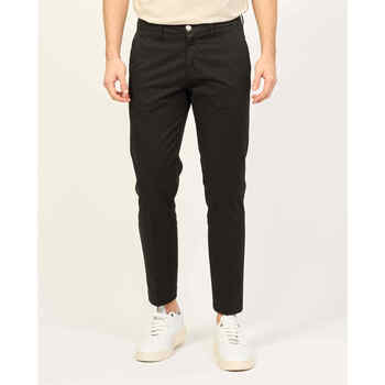 Vêtements Homme Pantalons Sette/Mezzo Pantalon slim homme Settemezzo avec 4 poches Noir