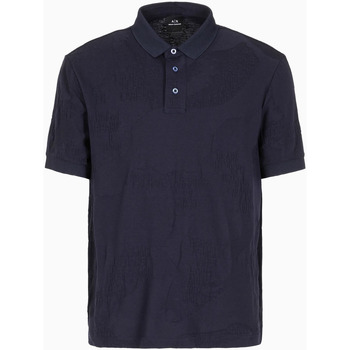 Vêtements Homme T-shirts & Polos EAX AX polo coupe classique en jersey jacquard Bleu