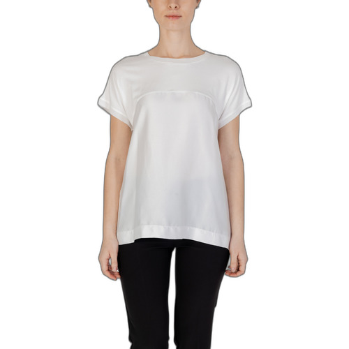 Vêtements Femme T-shirts manches courtes Sandro Ferrone S7XBDMAJORELLE Blanc