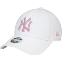 Accessoires textile Femme Casquettes New-Era 9FORTY New York Yankees Wmns Metallic Logo Cap Blanc