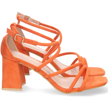 Chaussures Femme Escarpins Vero Moda Sandale à talon avec brides et boucle Orange