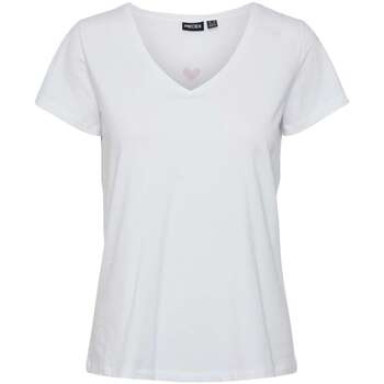 Vêtements Femme T-shirts manches courtes Pieces 162357VTPE24 Blanc