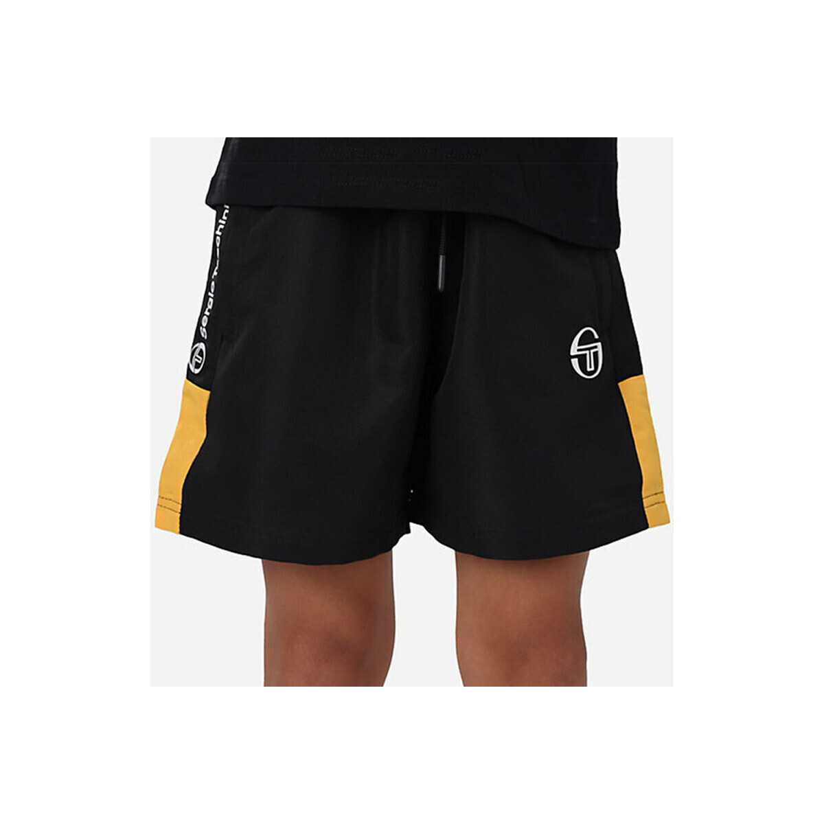 Vêtements Enfant Shorts / Bermudas Sergio Tacchini SHORT VEBITA  ENFANT NOIR ORANGE Noir