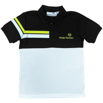 Vêtements Enfant T-shirts & Polos Sergio Tacchini Polo Grey enfant  VOLTI Noir Blanc et Jaune Blanc