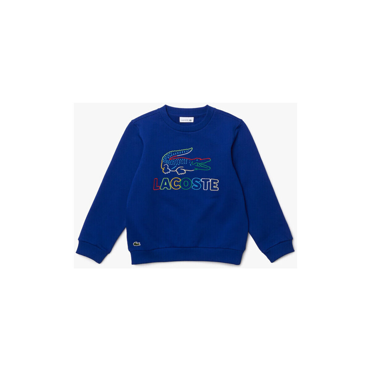 Vêtements Enfant Sweats Lacoste Sweatshirt à col rond  Enfant en molleton de coton br Bleu