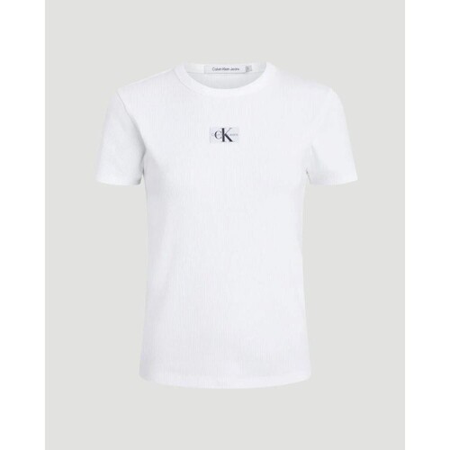 Vêtements Femme T-shirts & Polos Calvin nylon Klein Jeans J20J222687YAF Blanc