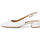 Chaussures Femme Ballerines / babies Tamaris Escarpin petit talon bride arrière Blanc Blanc