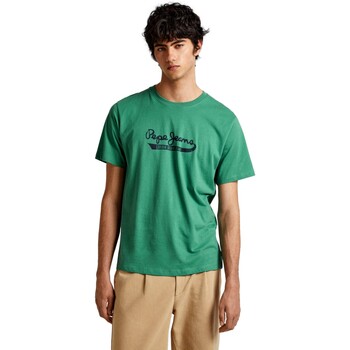 Vêtements Homme T-shirts manches courtes Pepe jeans CAMISETA CASUAL HOMBRE CLADEU   PM509390 Vert
