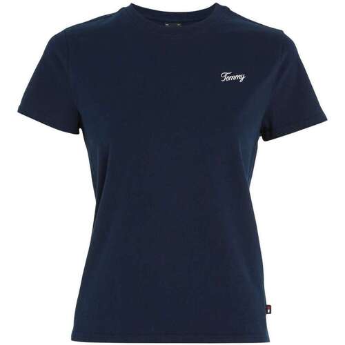 Vêtements Femme T-shirts manches courtes Tommy Jeans 163284VTPE24 Marine
