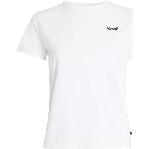 Vêtements Femme T-shirts manches courtes Tommy Jeans 163285VTPE24 Blanc