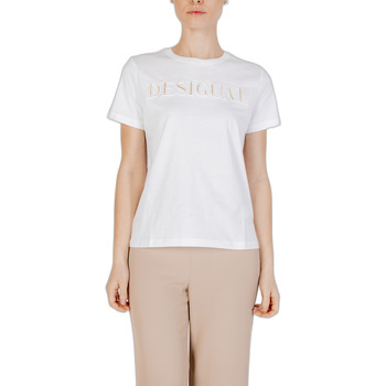 Vêtements Femme T-shirts manches courtes Desigual 24SWTK58 Blanc