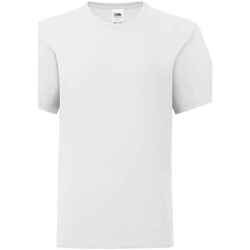 Vêtements Enfant T-shirts manches courtes Fruit Of The Loom Iconic Blanc