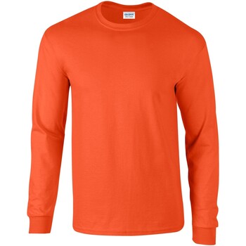 Vêtements T-shirts manches longues Gildan  Orange
