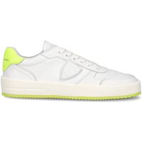 Chaussures Homme Baskets mode Philippe Model VNLU VN01 NICE LOW-VEAU NEON - BLANC Blanc