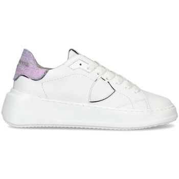Chaussures Femme Baskets mode Philippe Model BJLD VDD1 - TRE TEMPLE LOW-BLANC/AZUL Blanc