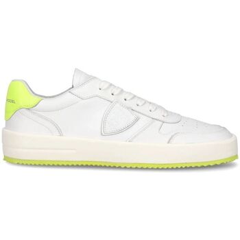 Chaussures Homme Baskets mode Philippe Model VNLU VN01 NICE LOW-VEAU NEON - BLANC Blanc
