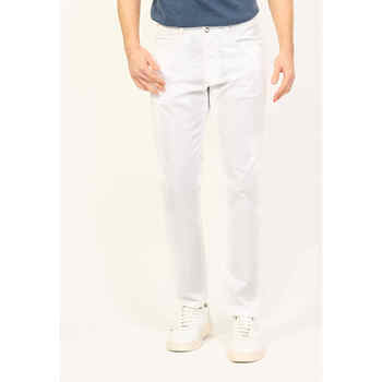 Vêtements Homme Pantalons polo-shirts men lighters belts footwear key-chains shoe-care Pantalon 5 poches homme Blanc