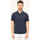 Vêtements Homme T-shirts & Polos BOSS Polo  bleu en piqué de coton avec logo Bleu