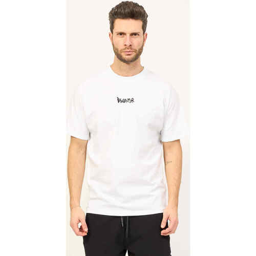 Vêtements Homme T-shirts & Polos Disclaimer T-shirt en coton pour hommes avec maxi logo au dos Blanc